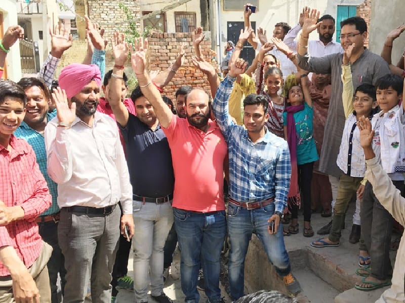 city council, newly constructed road broken, public outcry, allegations of disturbances, Sangrur