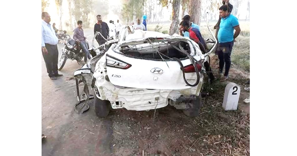 Road accident in jalalabaad abohar, two death on the spot