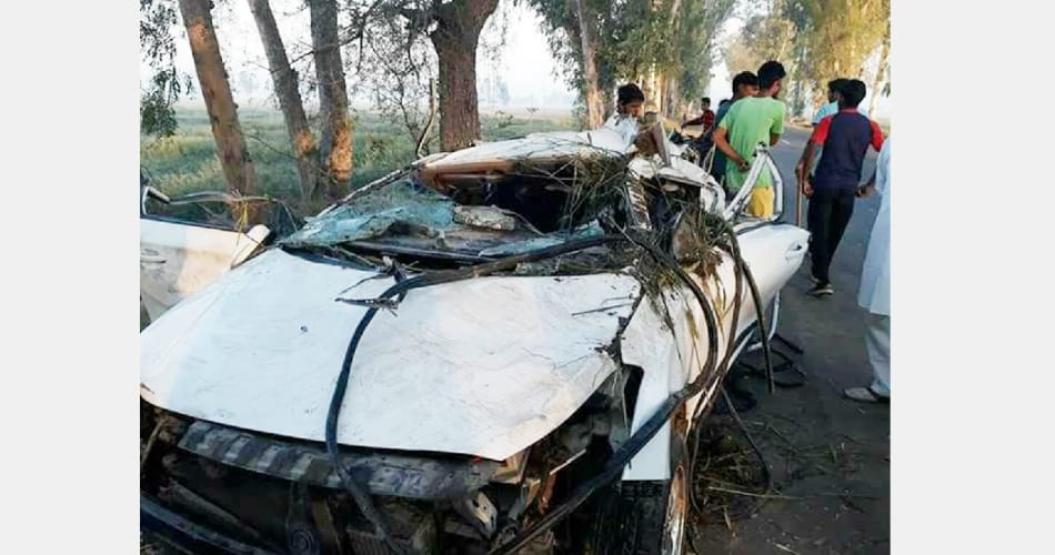 Road accident in jalalabaad abohar, two death on the spot