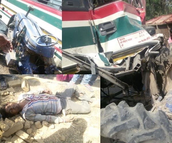three injured in an accident in faizabad.