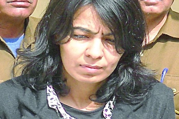 rajasthan police showed recklessness while taking lady don to the court