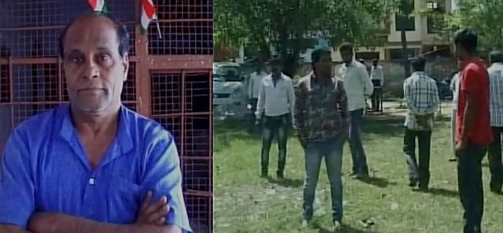 up government officer fired on stray dog when he was barking at him and his dog in kashiram nagar