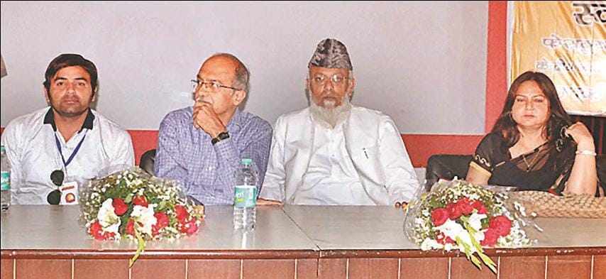 Prashant Bhushan's discourse during the speech
