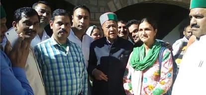 CM virbhadra singh rally in bhoranj