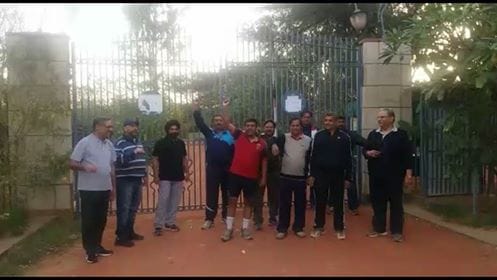 morning walkers again demanded to open smriti van 