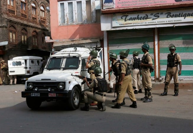 terrorist attack on pdp minister house in kashmir