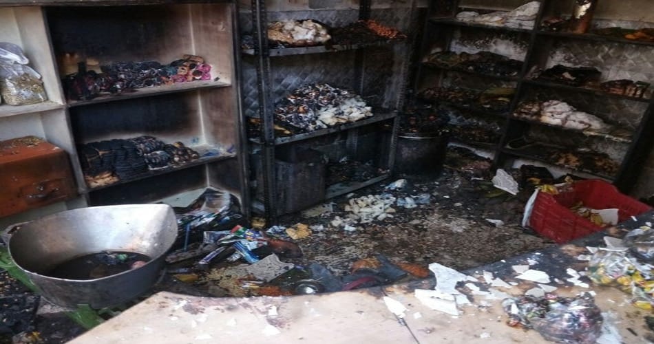 three ladiies burnt a lady with her daughter in law