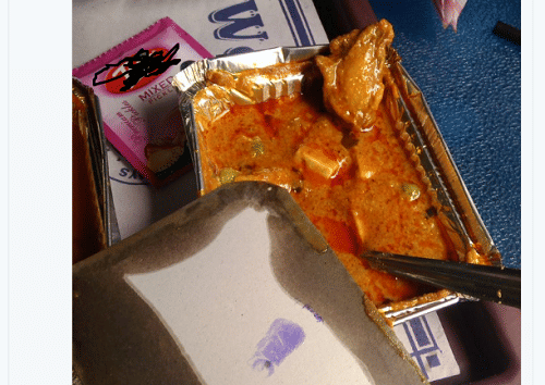 food complaint in Indian railway