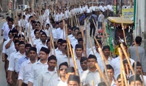 Movement of the RSS led by the mother of India