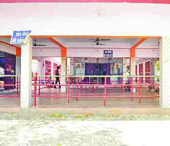 Goddess Temple decorated with Navaratri