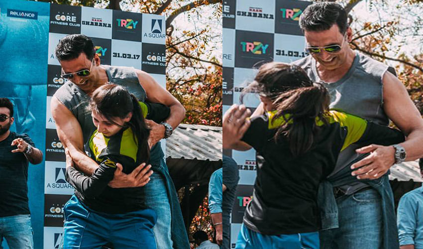 Akshay Kumar Promotes Film Naam Shabana In Delhi With Taapse Pannu And Manoj Bajpayee