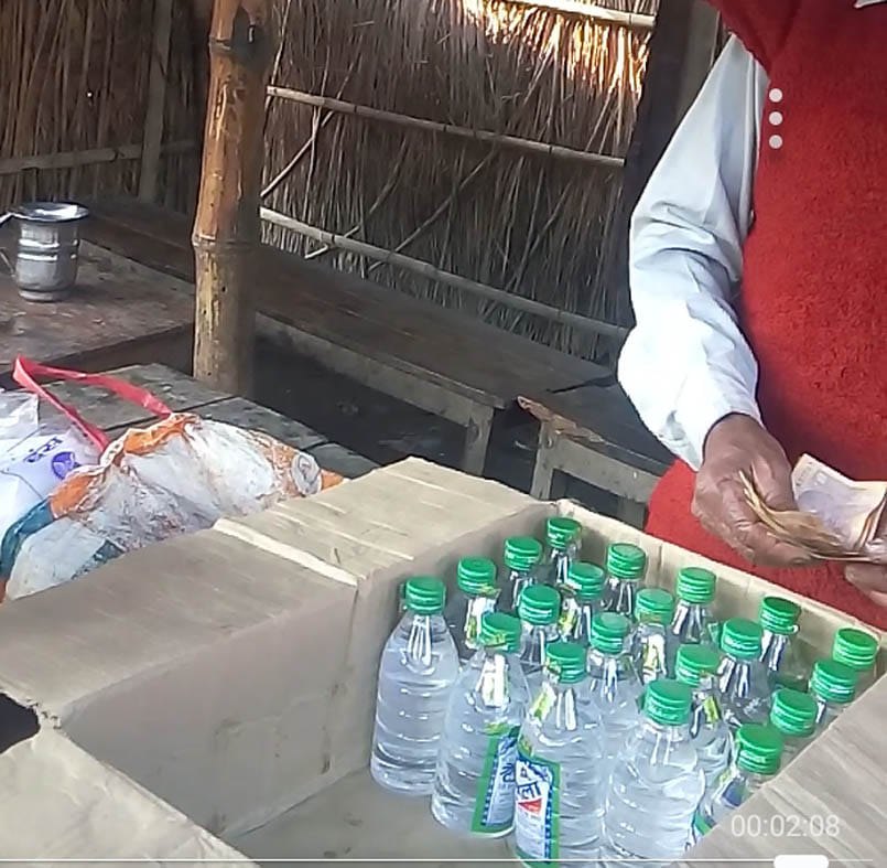 Open wine in tea, paan and grocery stores