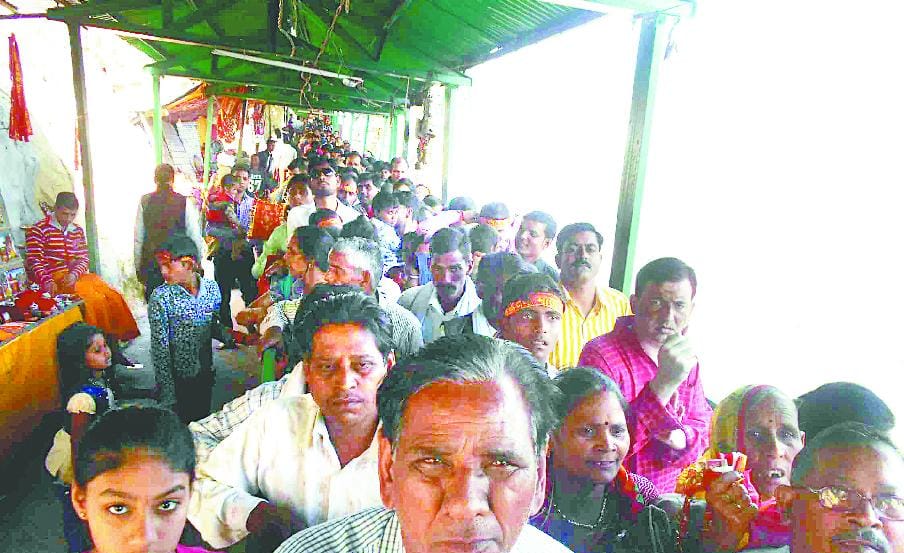 Today, the mother of inundation of umarega devotees purnagiri Dham
