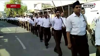 Muslims showered flowers on RSS at agra