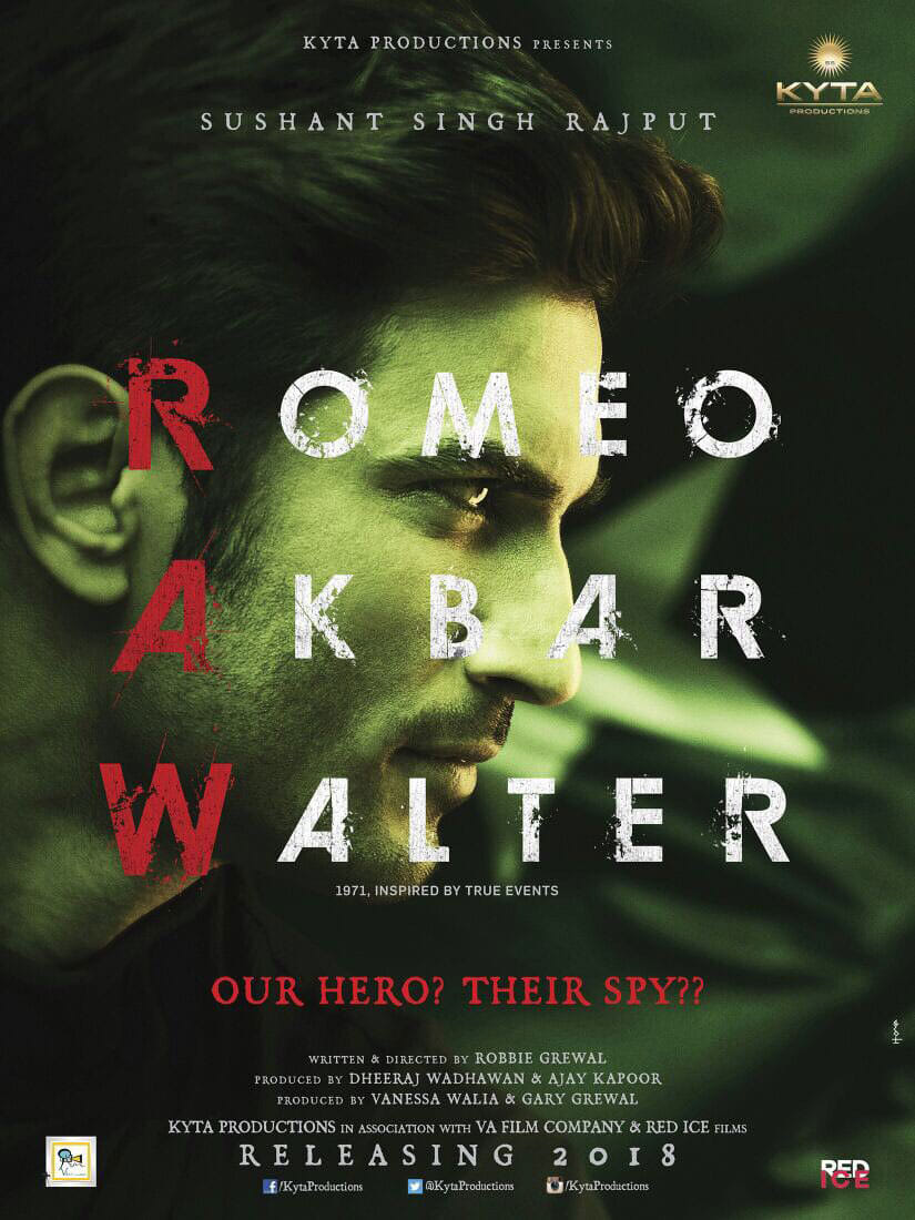 First Look: Sushant Singh Rajput as a spy in 'Romeo Akbar Walter'