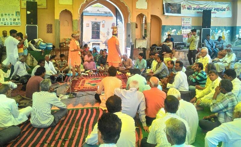 250 years old unique tradition played in the 5000 year old temple