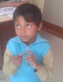 The boy wandered outside the house, handed the child to the other