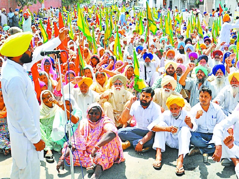 Farmer, laborer, DC office hoopla, indefinite detention, closed all the gate, Sangrur