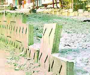Overbridge work stopped