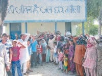 jind,  dirty water supply, villagers, protest,  harayana