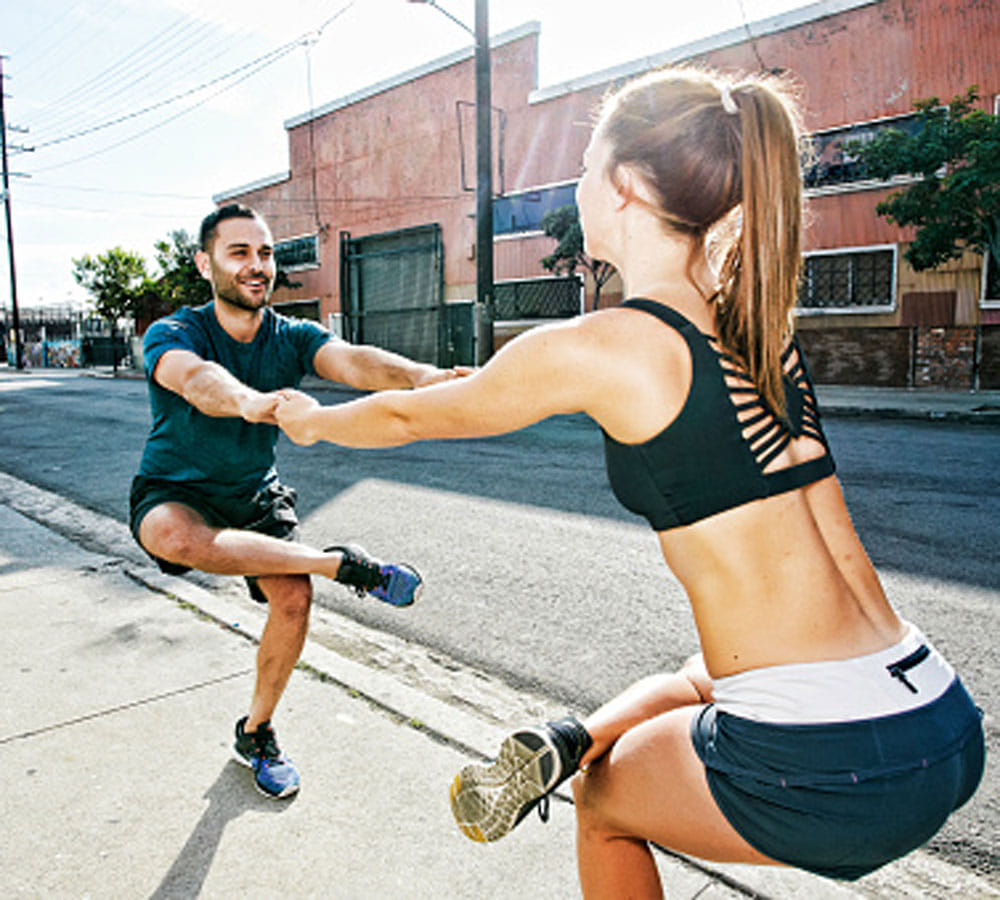 doing exercise with partner is good for relation