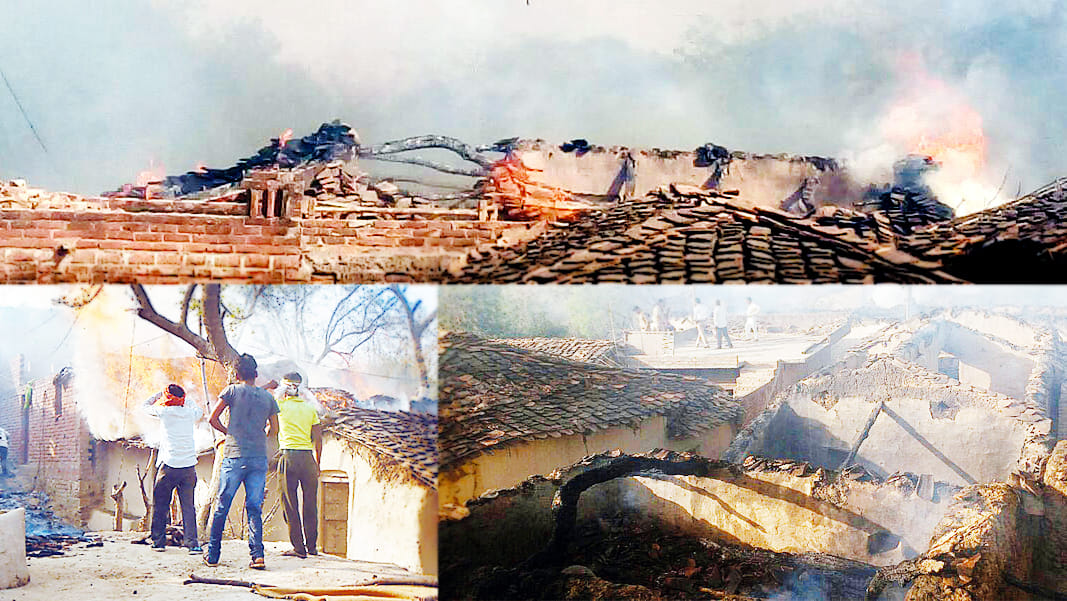 sixty house destroyed in fire