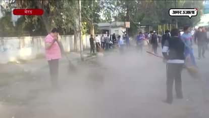 NAGAR NIGAM WORKERS SAFAI ABHIYAN IN MEERUT