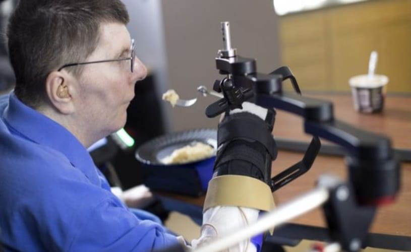 Brain implant lets paralysed Cleveland man feed himself using his thoughts