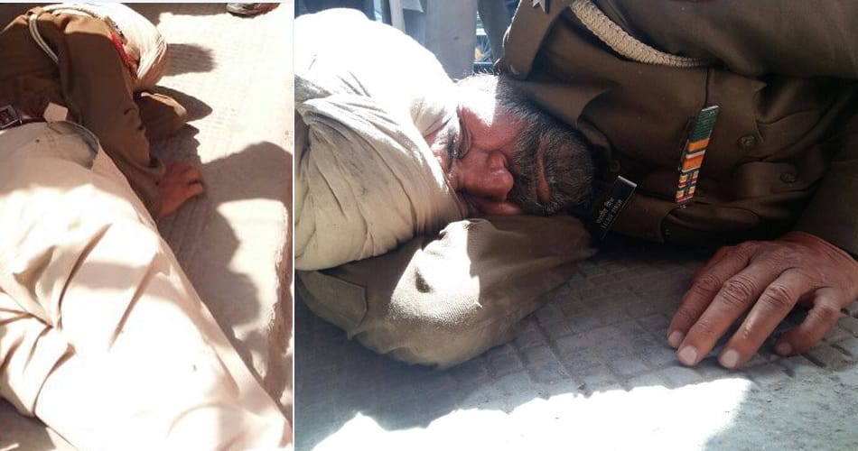 high voltage drama by punjab police drunker asi on road at jagraon