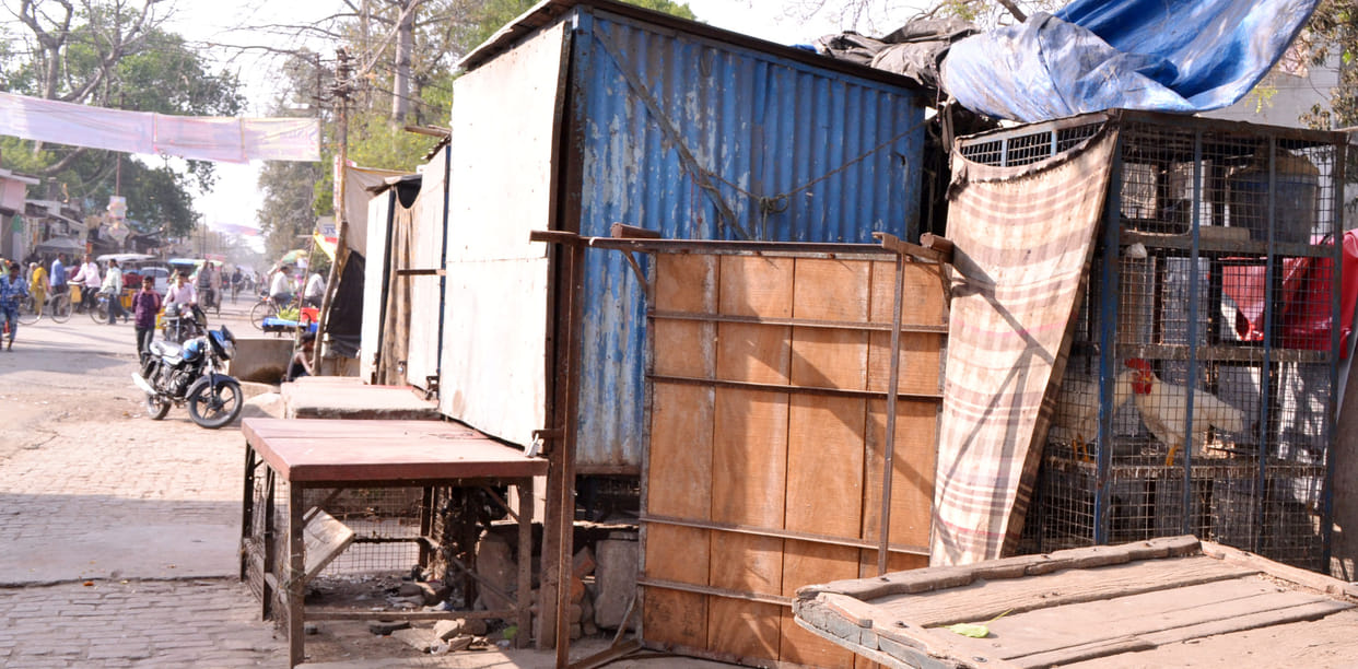 Meat shops closed in the city