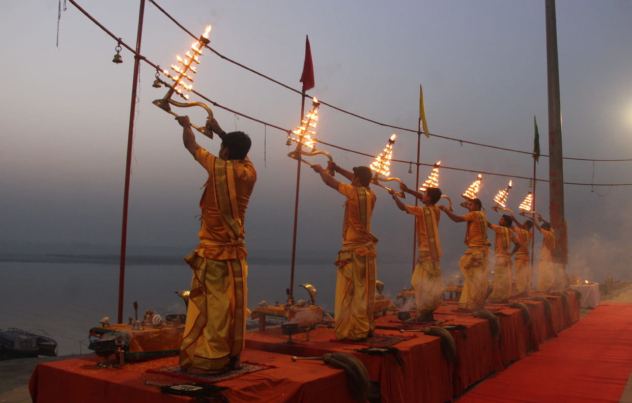 Gala reception of Nav Samvatsar in Varanasi, see photos
