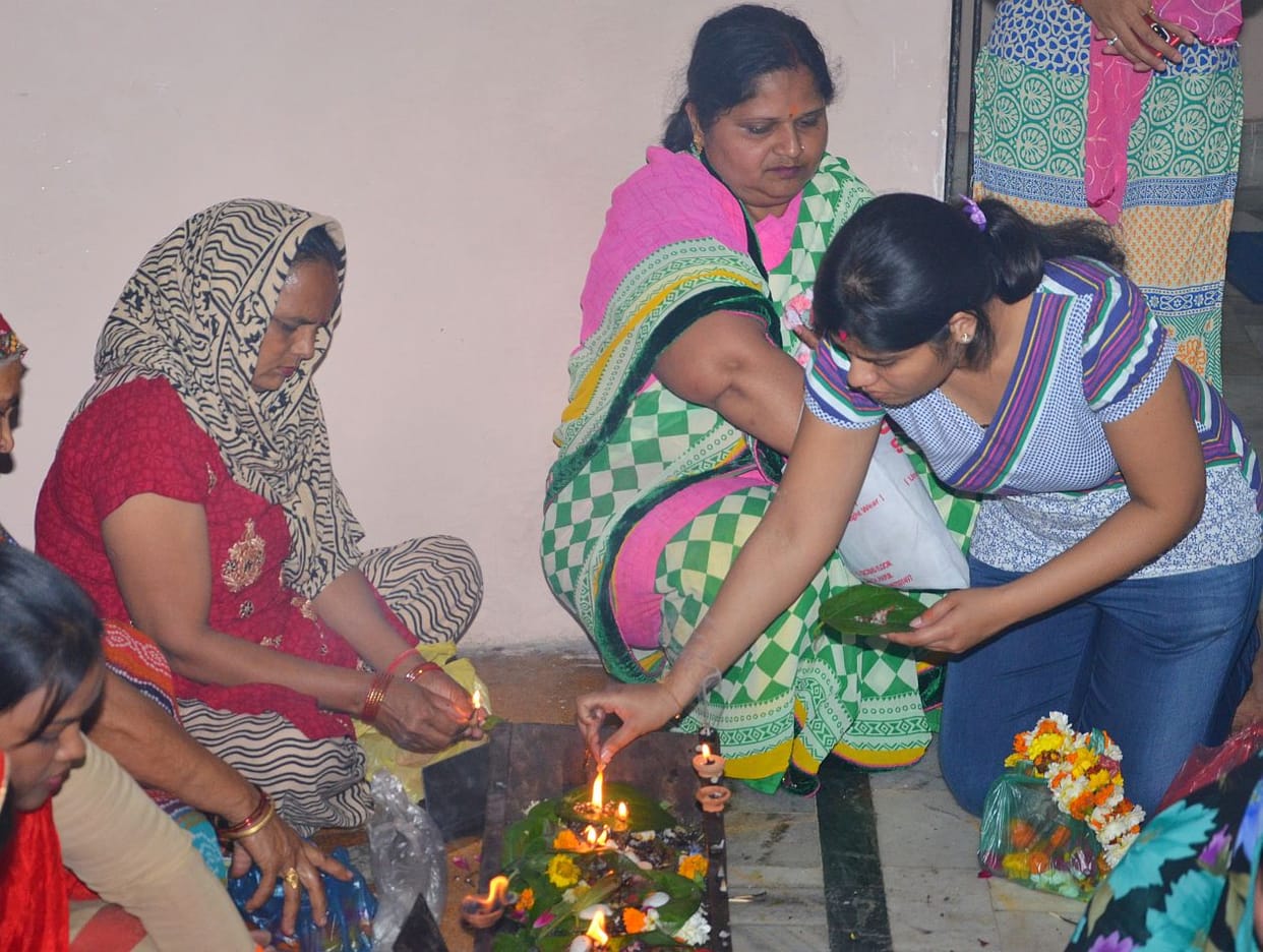 Devotees shouted.