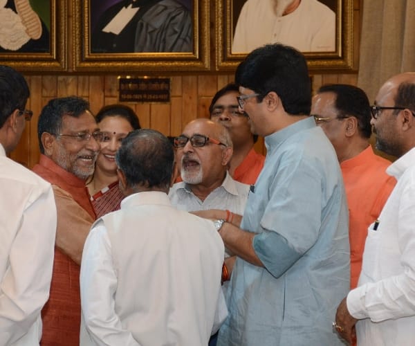 newly elected MLAs take oath in Uttar Pradesh assembly.
