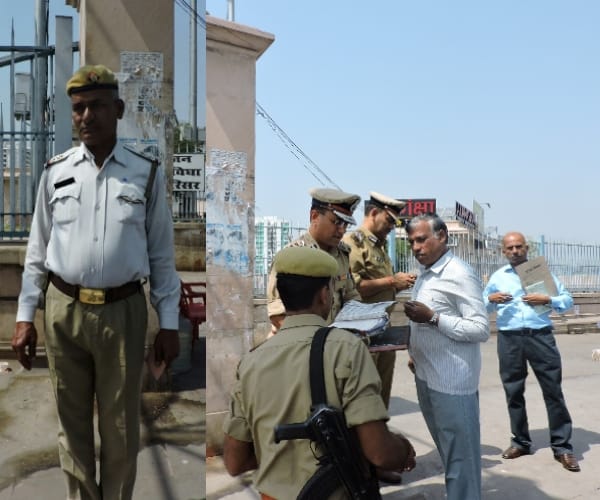 A SI caught red handed while taking bribe.