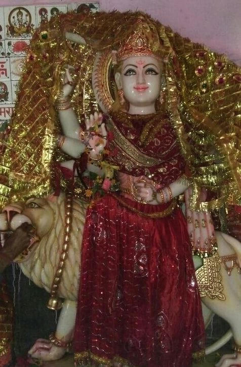 devotees went to durga temples