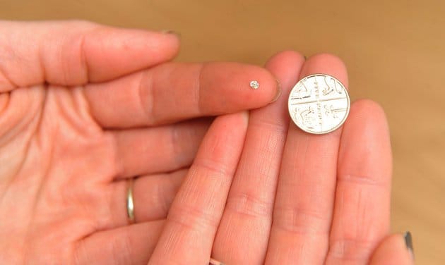 Woman finds a pure diamond inside her boiled egg