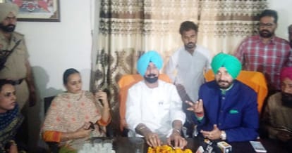 navjot singh sidhu inspection in nayagaon