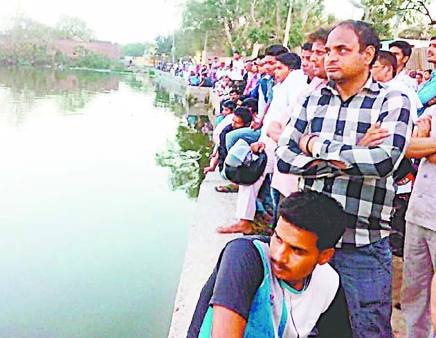 Death of a person drowning in Nangla big pond