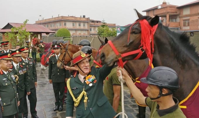 army chief bipin Rawat exchange General Title with Nepal 