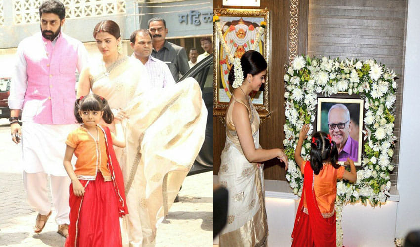 Aishwarya Rai Bachchan Says Final Goodbye To Father At His Tehravi