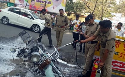 bullet catch fire during ride 
