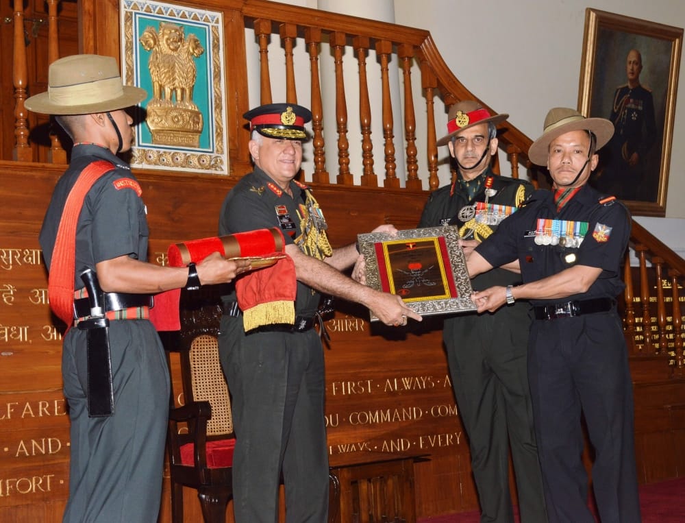Indian Military Academy  have been honored for outstanding contributions in military training