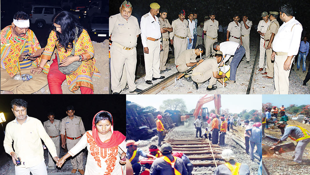 nia and ats reached in mahoba train accident place