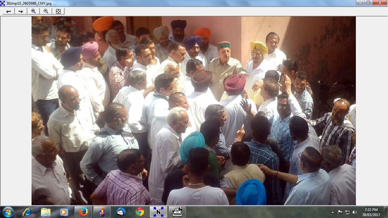 Dispute in congress meeting in nalagrah
