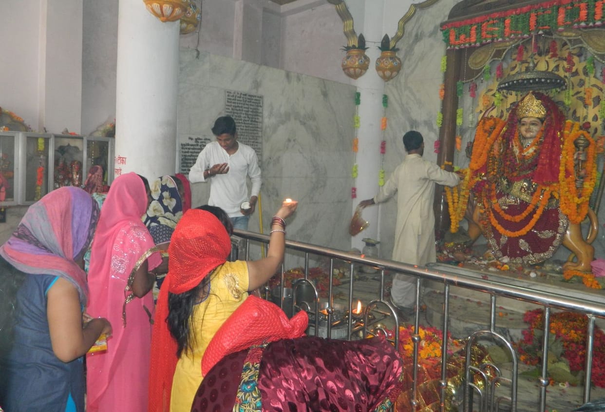 first day celebration of navratri in ballia
