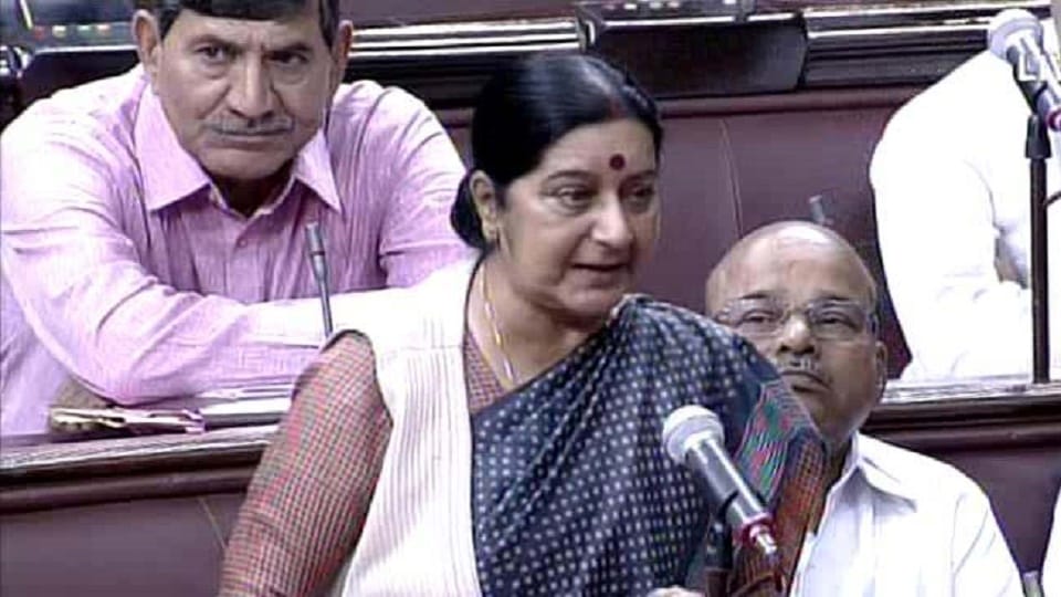 Foreign Minister Sushma Swaraj on attack on Nigerians in  Rajya Sabha
