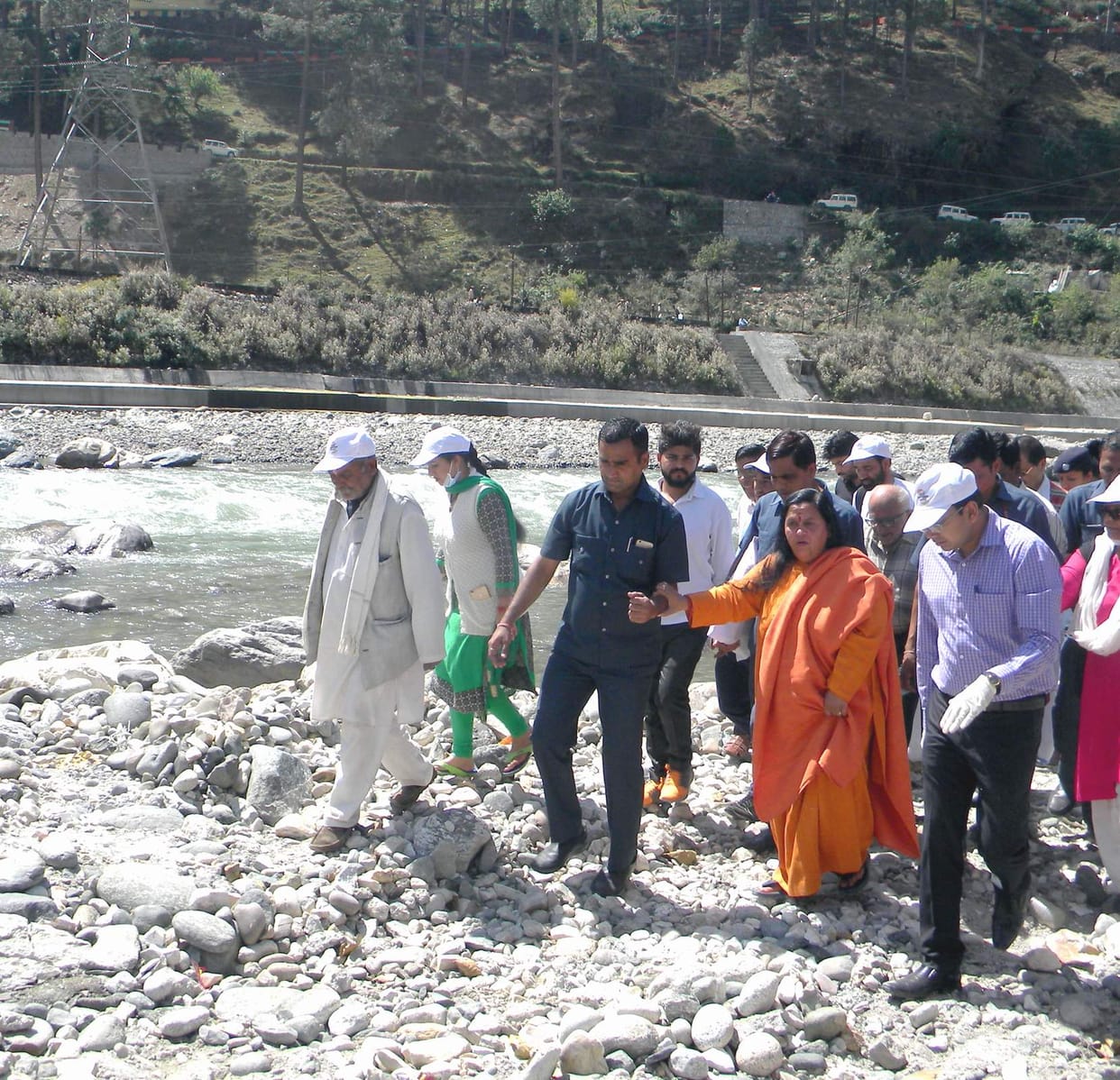 Union Minister launched cleanliness drive in ghats