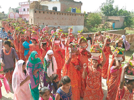 Organizing Bhagwat Katha after Kalash Yatra