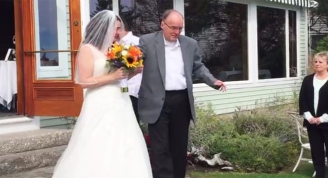 Dad surprises daughter with an act of mission impossible