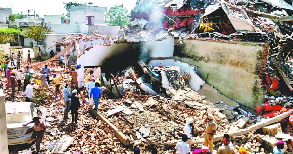 Blast in cold storage in sangrur
